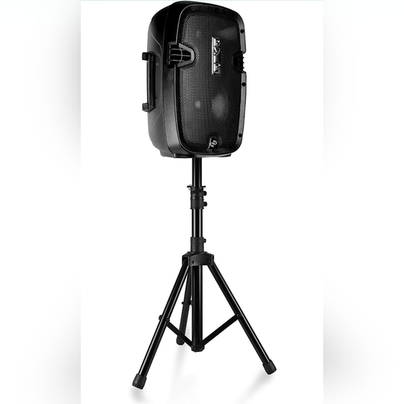 Set of PA speakers with stands and mic - Picture 2 of 10